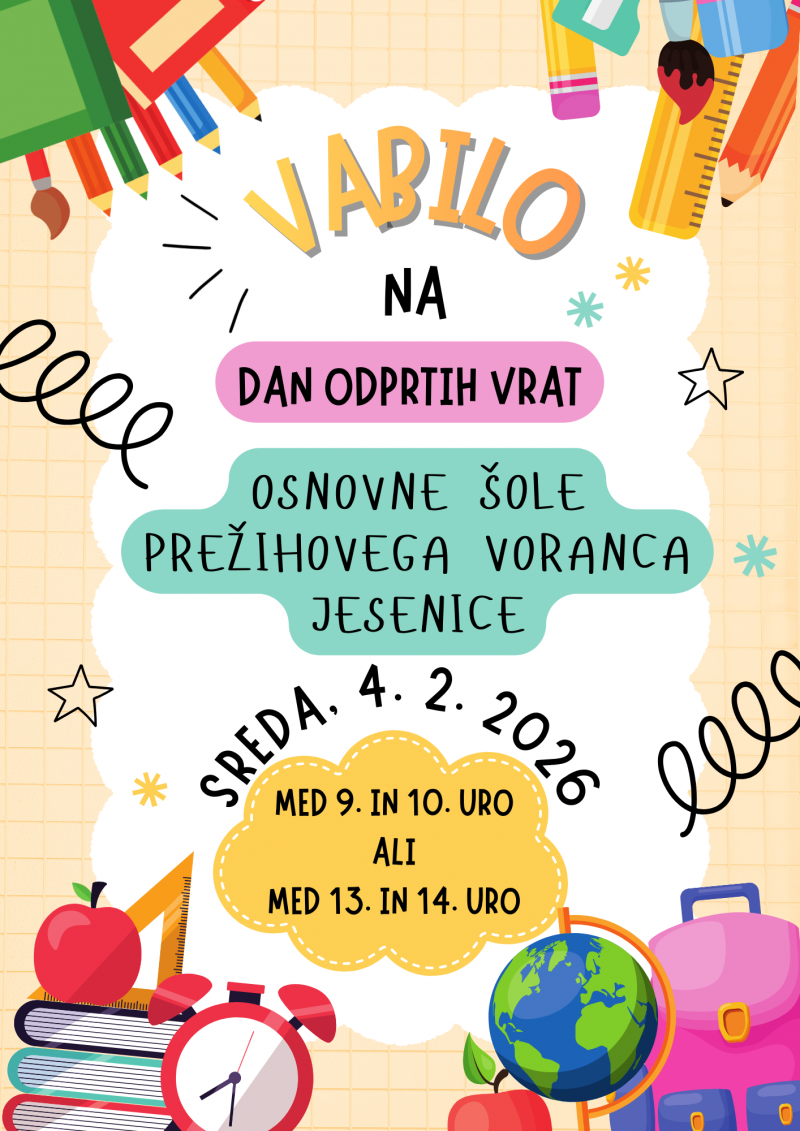 Dan odprtih vrat za bodoče prvošolce