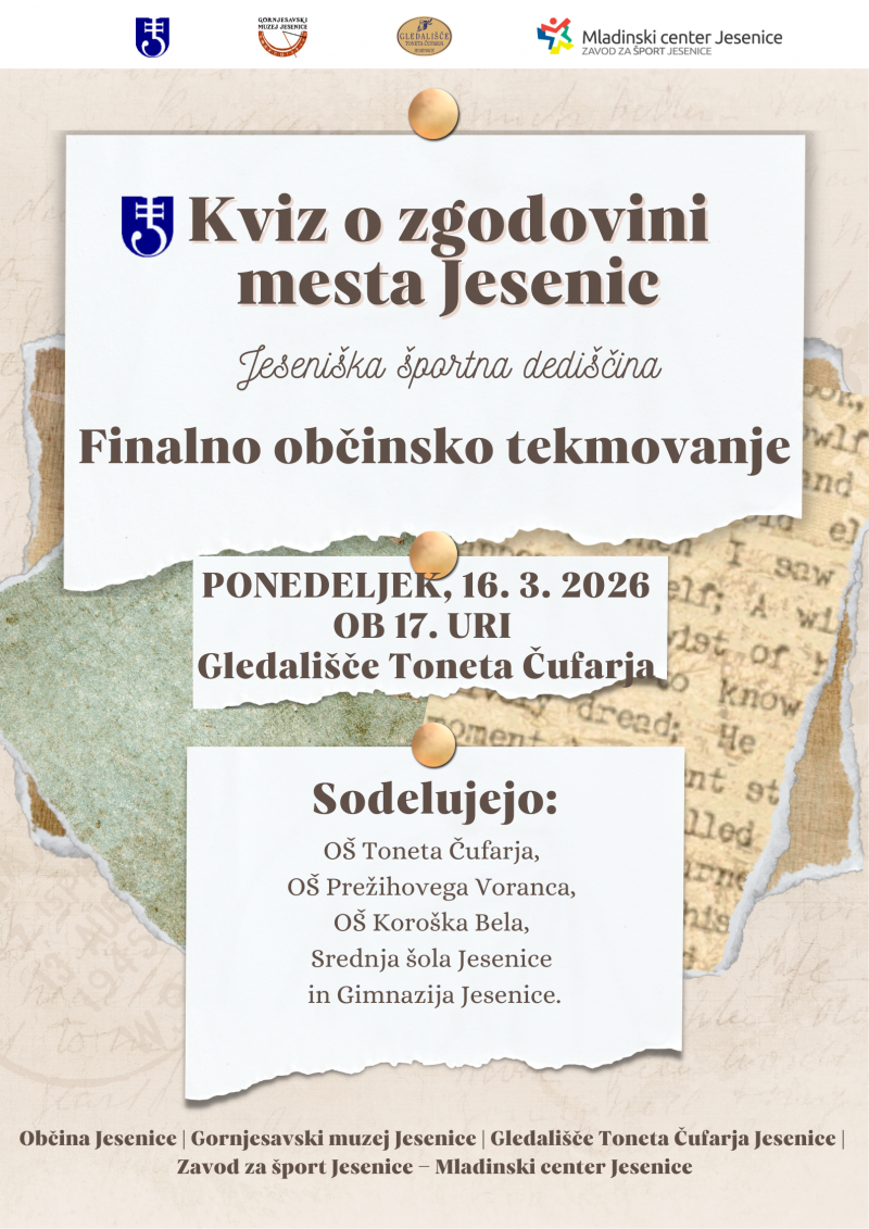 Kviz o zgodovini mesta Jesenic