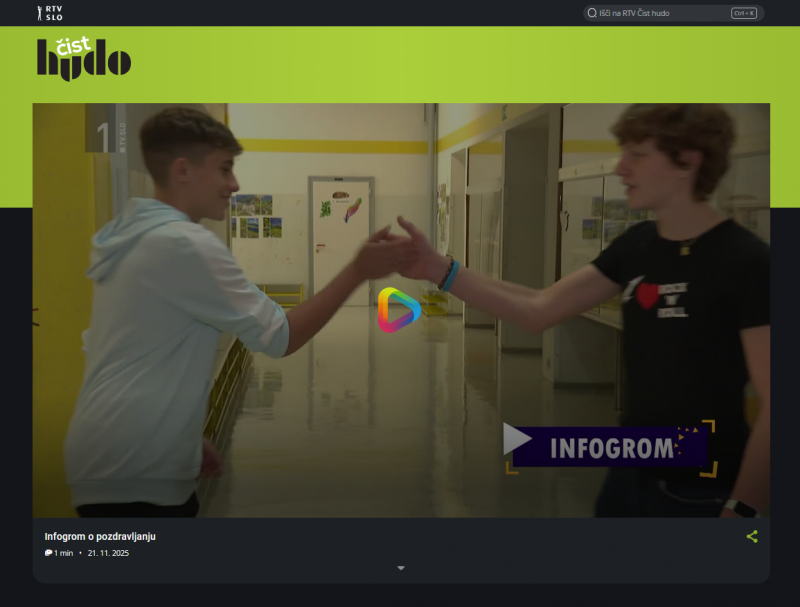 Svetovni dan pozdrava - oddaja Infodrom