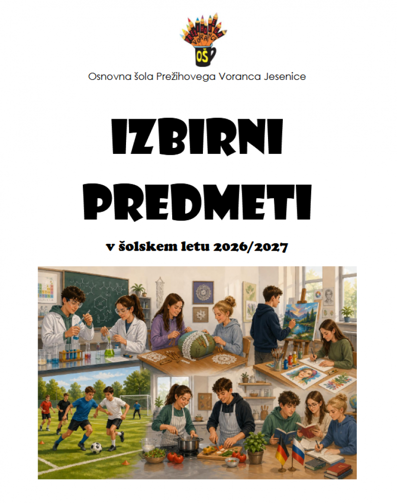 Predstavitve izbirnih predmetov