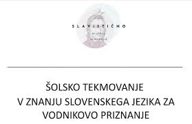 Šolsko tekmovanje iz slovenskega jezika za Vodnikovo priznanje 2025-26