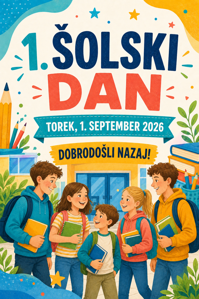 1. šolski dan