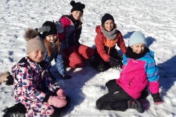 Tretješolci na zimskem športnem dnevu